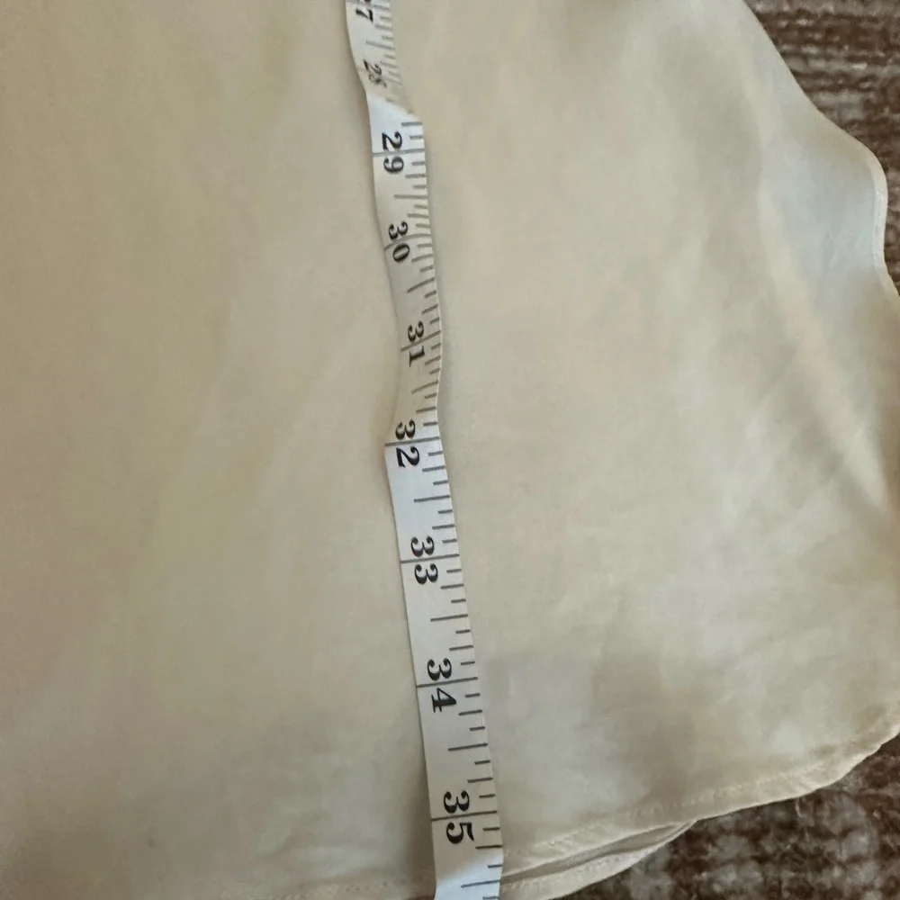 Light Cream 100% Silk Slip Dress - Women Intimates & Sleepwear - Picture 4 of 6